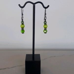 Apple Green Dangle Earrings